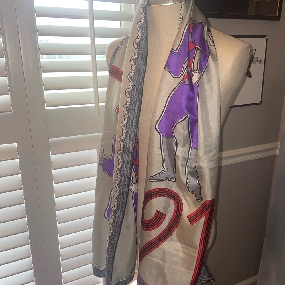 Rare Jack and Charlie’s “21” silk scarf
